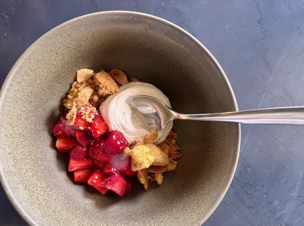 Dessert in der Osteria Ratanà in Milano, Stadtteil Porta Nuova
