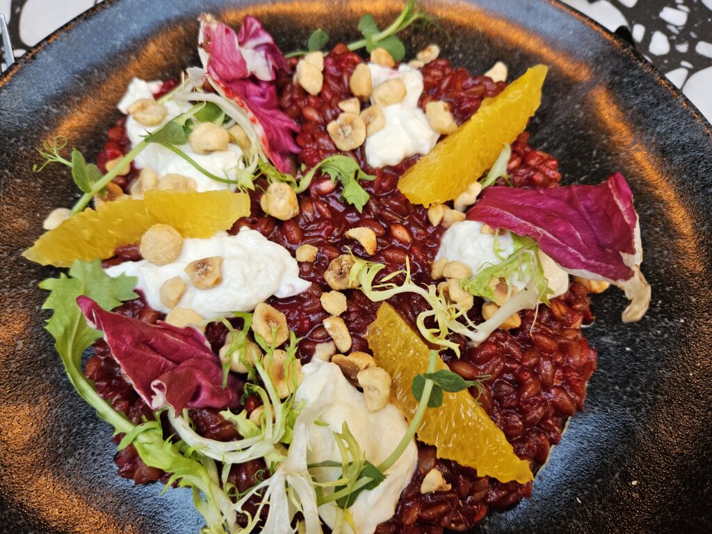 Restaurant &flora Rote Rübe Emmer-Risotto
